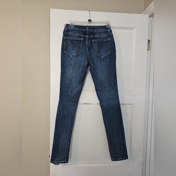 Maurices Blue Skinny Jeans with Mid Rise - Picture 2 of 4